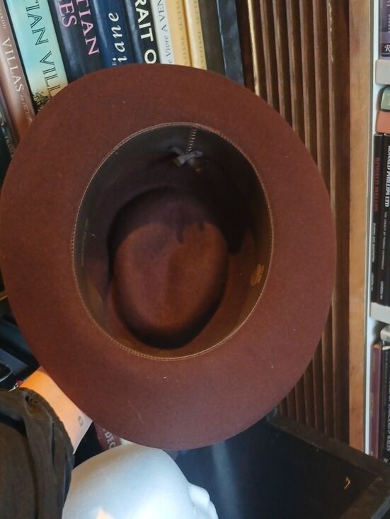 Vintage Nu Planter Indiana Jones Brown Wool Wide Brim Hat main image 9